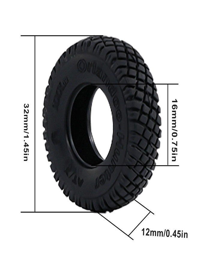 Abendor 4Pcs Mesh Rubber Soft tire Skin for 1/32 Orlandoo Hunter OH32X02 RC Car Upgrade Parts - Image 2